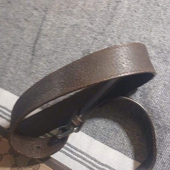 Authentic Gucci Eclipse Shoulder Crossbody Bag GG Canvas Leather Brown - Picture 11 of 16